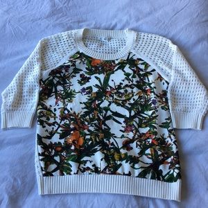 Club Monaco Floral Sweater